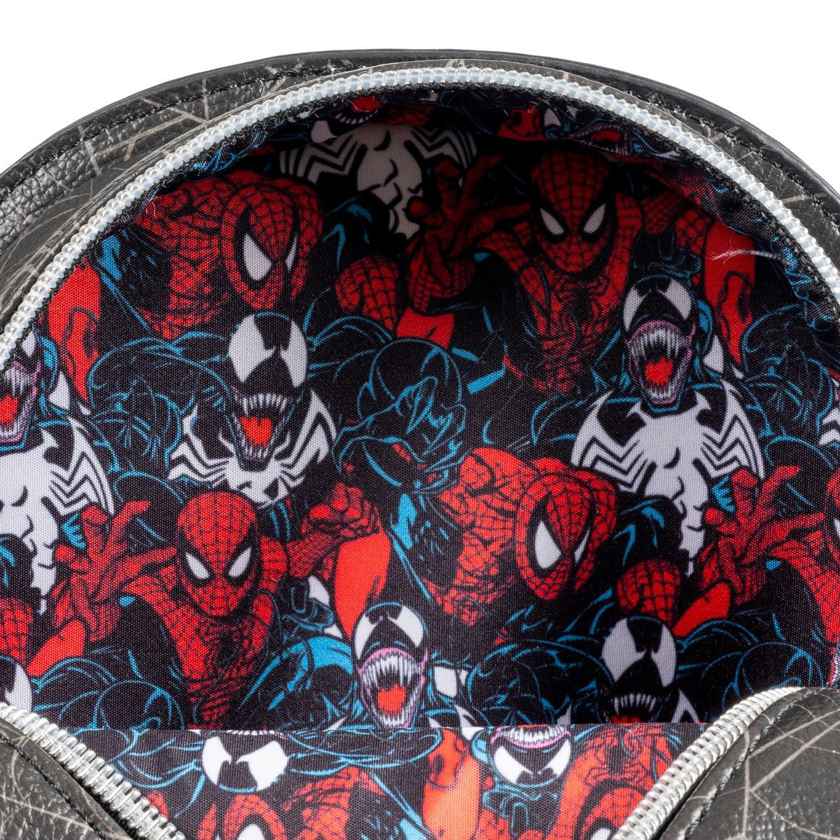 Limited Edition Spider-Man vs. Venom Glow-in-the-Dark Mask Crossbody Bag by Loungefly