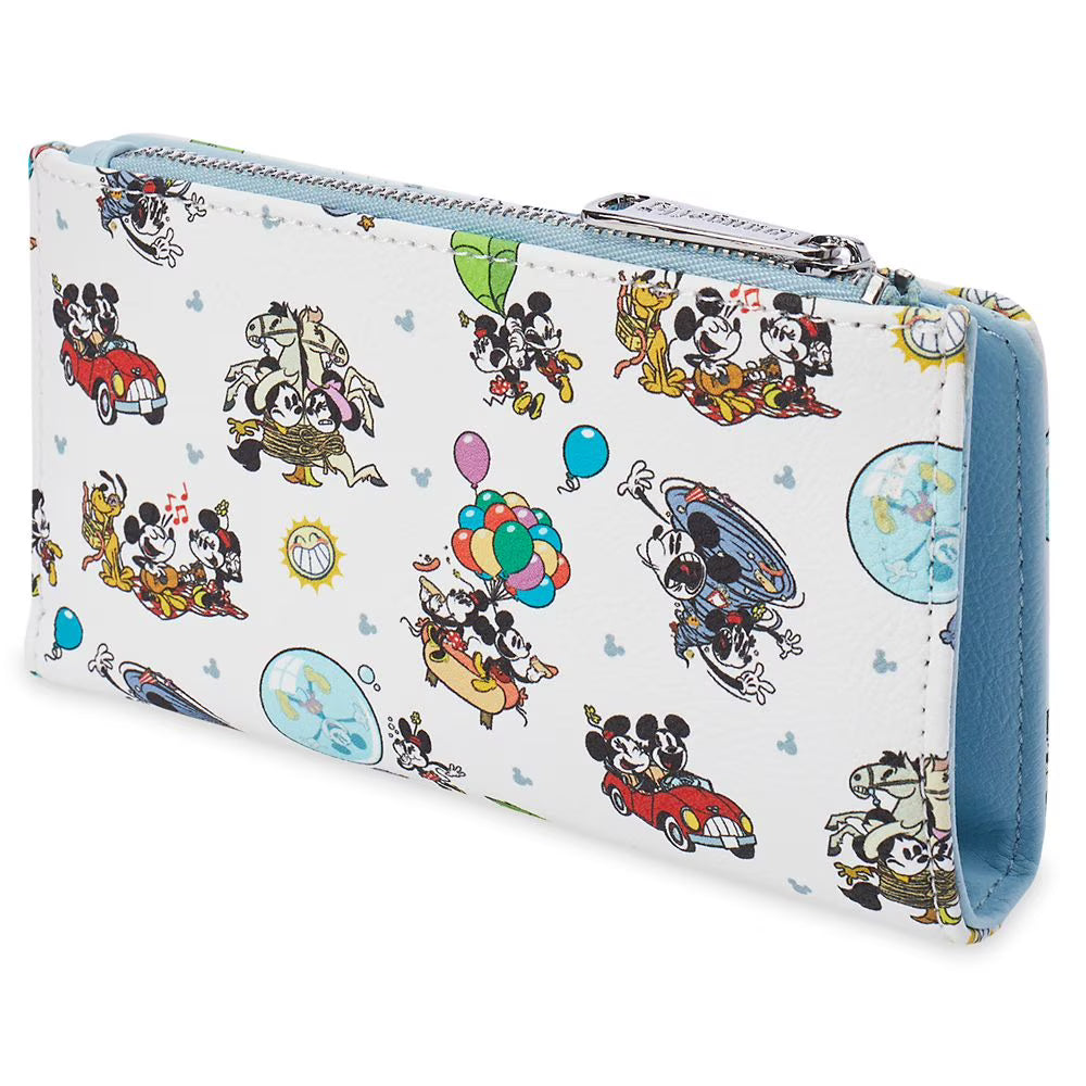 Wallet with cartoon character design on a white background