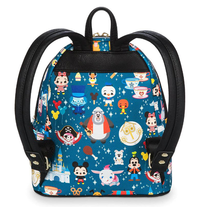 Disney Parks Icons & Attractions Allover Print Mini Backpack by Loungefly