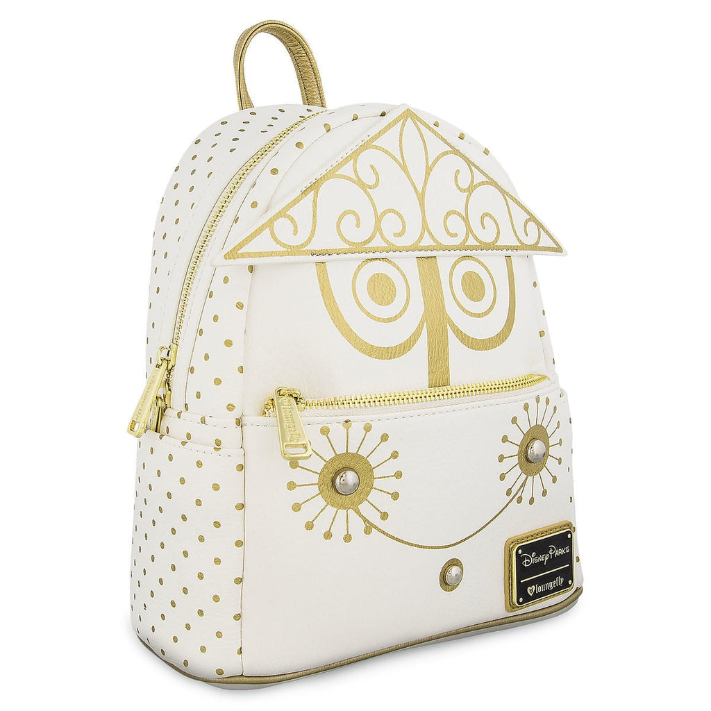 Disney Parks "it's a small world" Mini Backpack by Loungefly – Metallic Gold & White