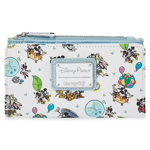 Disney Parks Loungefly wallet with character print on a white background