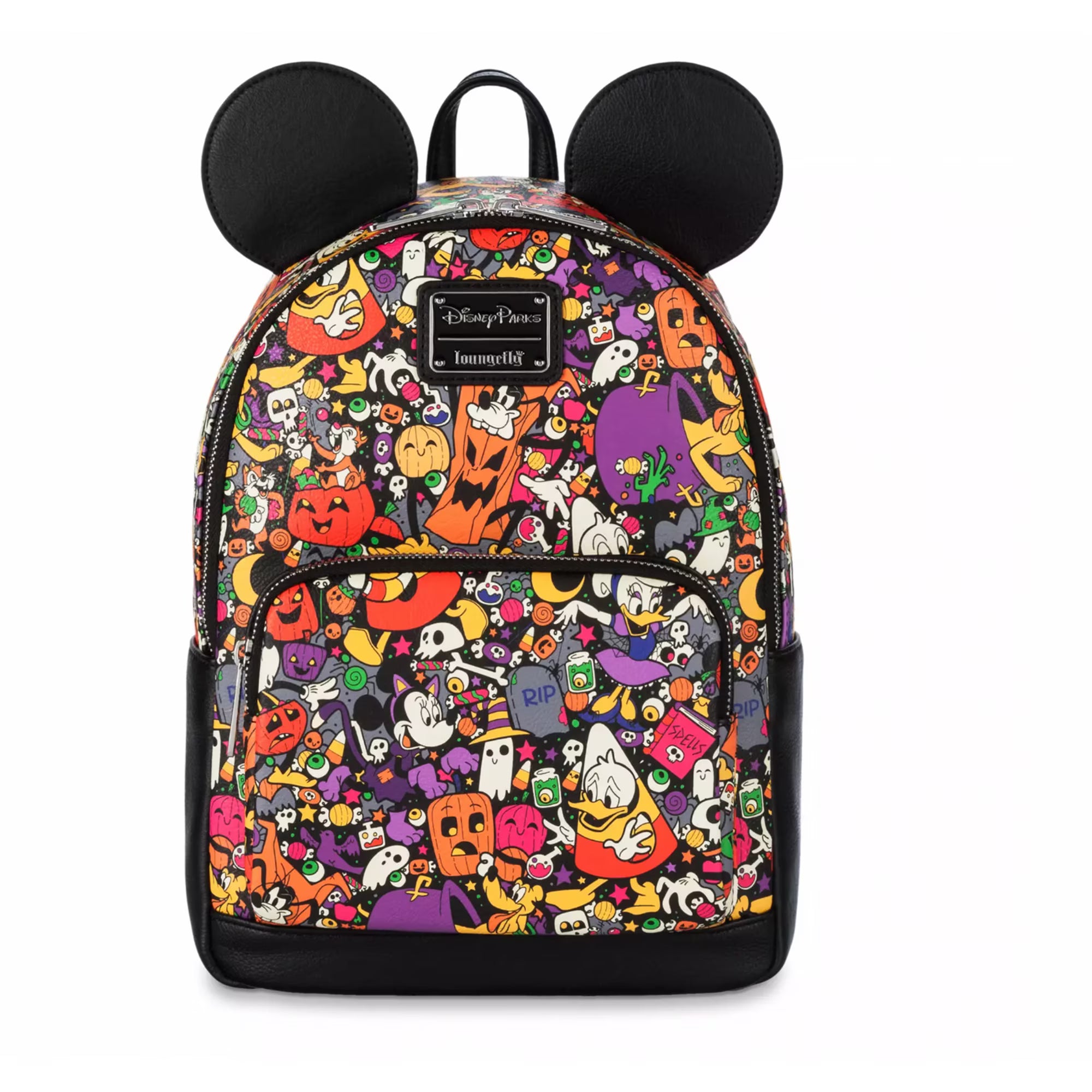Disney Parks Mickey and Friends Halloween Ghosts & Pumpkins Mini Backpack by Loungefly