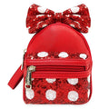 Disney Parks Minnie Mouse Red Polka Dot Bow Mini Backpack Wristlet by Loungefly