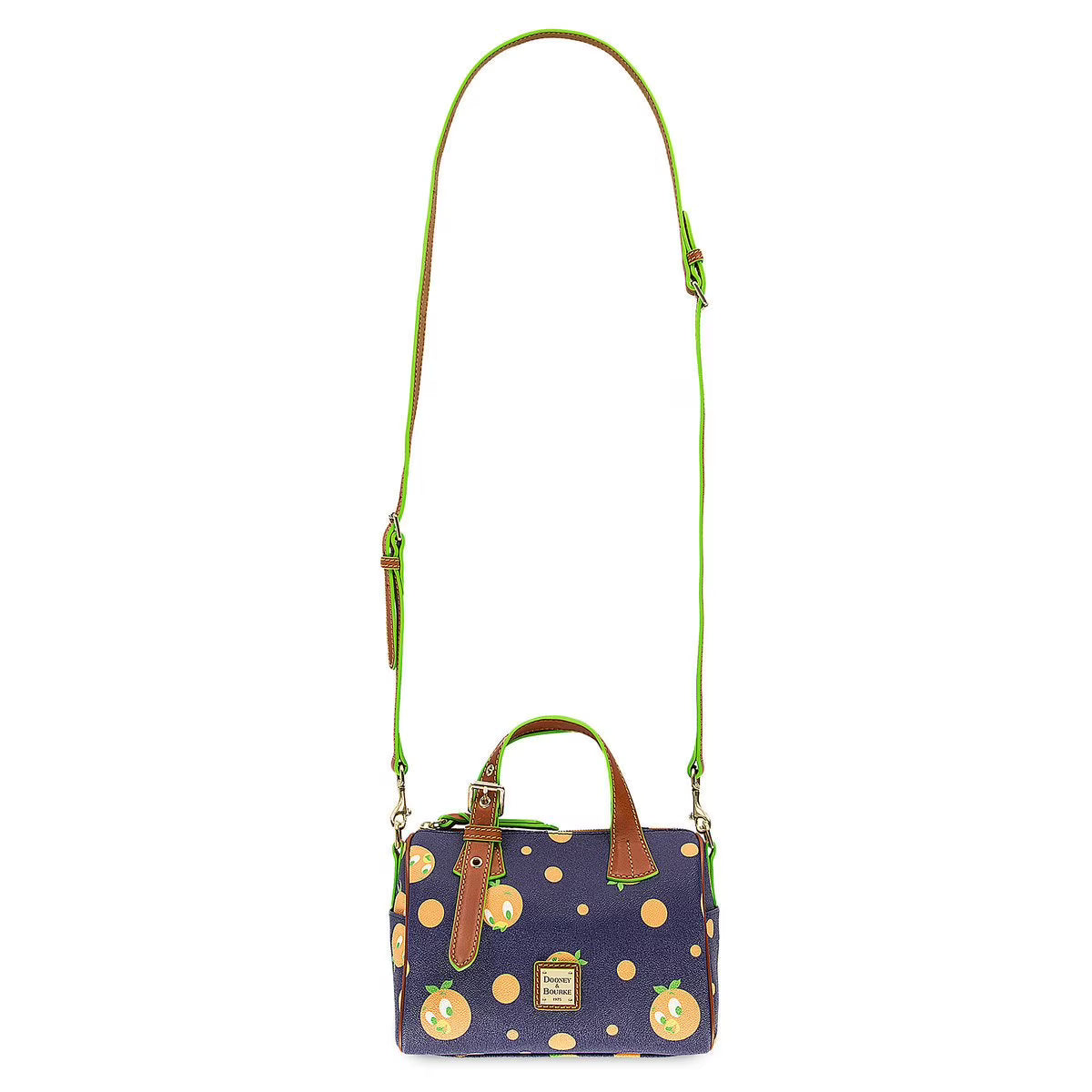 DOONEY & BOURKE Disney Parks Orange Bird Small Kendra Satchel Handbag - Navy/Orange