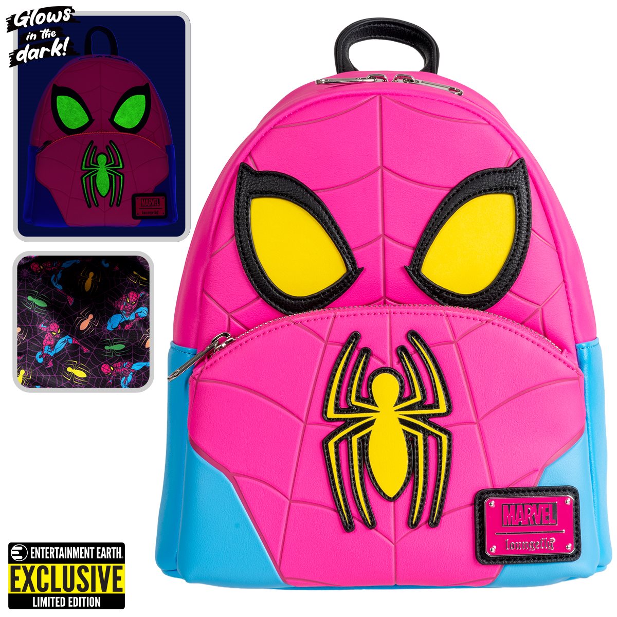 Loungefly Marvel Spider-Man Cosplay Glow-in-the-Dark Mini-Backpack – EE Exclusive