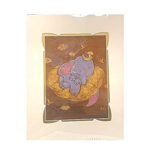 Disney Dumbo print by Martin Hsu, 18x14 matted, with artist card