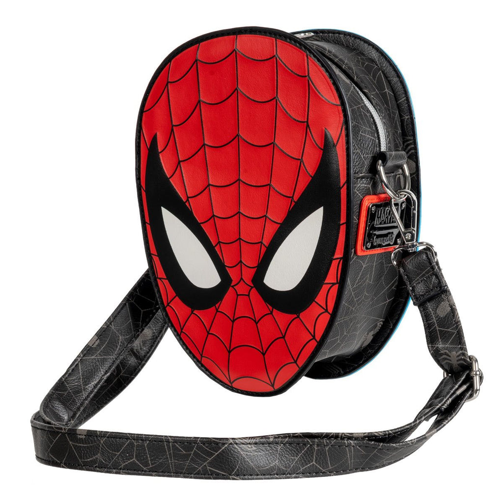 Limited Edition Spider-Man vs. Venom Glow-in-the-Dark Mask Crossbody Bag by Loungefly