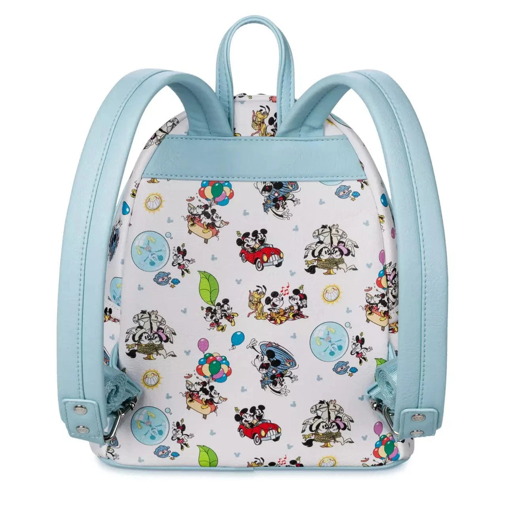 Loungefly Disney Mickey and Minnie Mouse Comic Adventures Mini Backpack