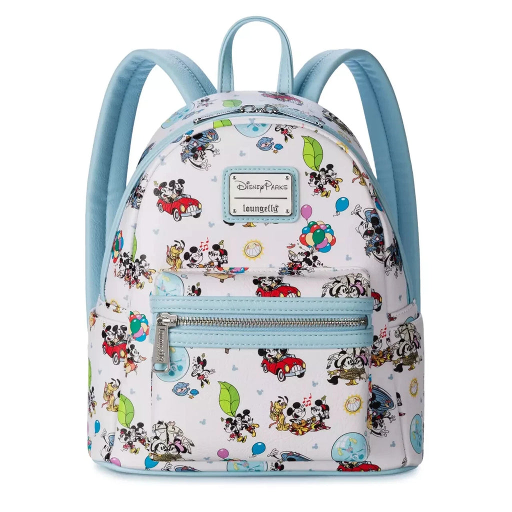 Loungefly Disney Mickey and Minnie Mouse Comic Adventures Mini Backpack